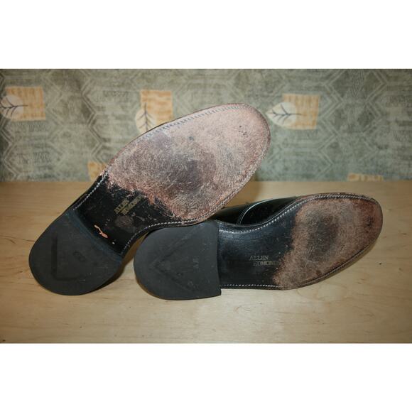 Allen Edmonds Spencer Black Patent Leather Oxfords Size 8 D US Men's - Picture 6 of 7